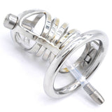 Stainless Steel Chastity Cage with Urethral Tube full kit | 3d-chastity