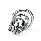 Smooth Stainless Steel Chastity Cage full kit | 3d-chastity