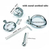 Smooth Stainless Steel Chastity Cage rear | 3d-chastity