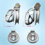 Metal Mamba Chastity Cage 6.0 lock and ring | 3d-chastity
