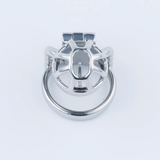 Stainless Steel Custom Chastity Cage with PA T15 material finish close | 3d-chastity