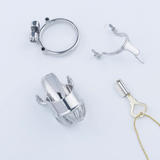 Stainless Steel Custom Chastity Cage with PA T15 front | 3d-chastity
