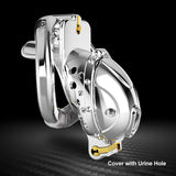 Stainless Steel Detachable Chastity Cage lock and ring | 3d-chastity