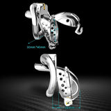 Stainless Steel Detachable Chastity Cage side | 3d-chastity