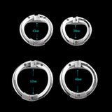 Stainless Steel Detachable Chastity Cage material finish close | 3d-chastity