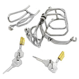 Stainless Steel Detachable PA Puncture Chastity Device size and shape | 3d-chastity