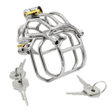 Stainless Steel Detachable PA Puncture Chastity Device material finish close | 3d-chastity
