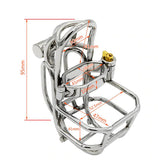 Stainless Steel Detachable PA Puncture Chastity Device lock and ring | 3d-chastity