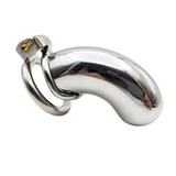 Stainless Steel Long Cylindrical Chastity Device main product | 3d-chastity