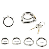 Stainless Steel Male Zero Chastity Cage material finish close | 3d-chastity