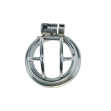 Stainless Steel Prison Chastity Cage lock and ring | 3d-chastity