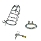 Stainless Steel Prison Chastity Cage wearing | 3d-chastity
