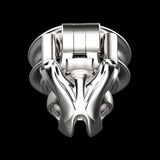Small Stainless Steel Python V7.0 Chastity Cage side | 3d-chastity