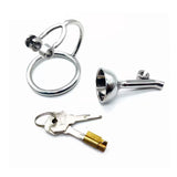 Stainless Steel Reverse Chastity Cage material finish close | 3d-chastity