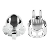Stainless Steel Ringless Chastity Cage side | 3d-chastity