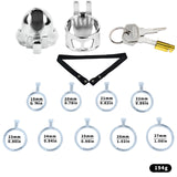 Stainless Steel Ringless Chastity Cage rear | 3d-chastity