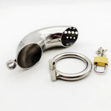 Metal Chastity Device 6.30 Inch Long material finish close | 3d-chastity