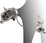 Chastity Cage with a Butt Plug Attachment and Urethral Sound 1.77 Inch Long side | 3d-chastity