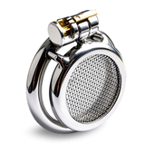 Stainless Steel StarNet Flat Chastity Cage main product | 3d-chastity