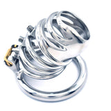 Stainless Steel with Urine Orifice Chastity Device size and shape | 3d-chastity