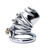Stainless Steel with Urine Orifice Chastity Device lock and ring | 3d-chastity