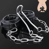 Stainless Steels Humbler with Detachable Ankle Cuffs Penis Cage