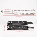 Stainless Steels Humbler with Detachable Ankle Cuffs Chastity Cage material finish close | 3d-chastity