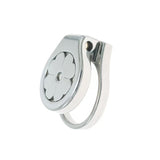 Stainless Thickened Petal Flat Chastity Cage lock and ring | 3d-chastity