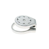 Stainless Thickened Petal Flat Chastity Cage side | 3d-chastity