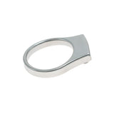 Stainless Thickened Gear Flat Chastity Cage rear | 3d-chastity