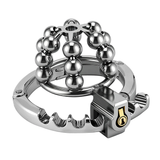 Steel Ball Metal Chastity Lock material finish close | 3d-chastity
