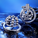 Steel Ball Metal Chastity Lock front | 3d-chastity