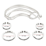 Steel Big Chastity Cage lock and ring | 3d-chastity