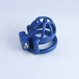 Steel Blue Custom Chastity Cage size and shape | 3d-chastity