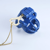 Steel Blue Custom Chastity Cage rear | 3d-chastity