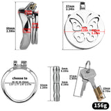 Steel Butterfly Flat Chastity Lock product photo 14 of | 3d-chastity