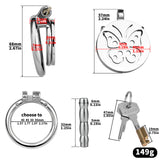 Steel Butterfly Flat Chastity Lock product photo 15 of | 3d-chastity