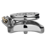 Steel Butterfly Flat Chastity Lock wearing | 3d-chastity