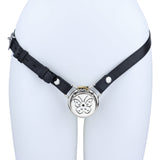 Steel Butterfly Flat Chastity Lock material finish close | 3d-chastity