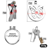 Steel Butterfly Flat Chastity Lock product photo 12 of | 3d-chastity