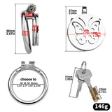 Steel Butterfly Flat Chastity Lock product photo 13 of | 3d-chastity