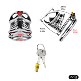 Steel Chastity Cage material finish close | 3d-chastity