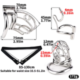 Steel Chastity Device with PA material finish close | 3d-chastity