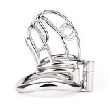 Steel Chastity Device with PA lock and ring | 3d-chastity