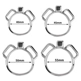 Steel Clitty Chastity Cage with Belt rear | 3d-chastity