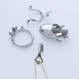 Steel Custom Chastity Cage with PA T12 wearing | 3d-chastity