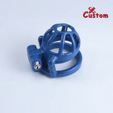 Steel Blue Custom Chastity Cage main product | 3d-chastity