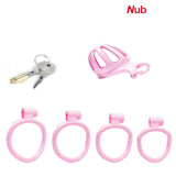 Nub Pink Stripe Cobra Chastity - 3d-chastity
