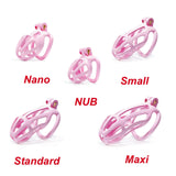 Nub Pink Stripe Cobra Chastity - 3d-chastity