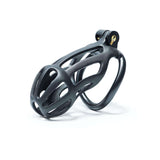 Stripe Cobra Chastity Cage with 4 Arc Rings - 3d-chastity